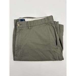 Polo Ralph Lauren VTG Men's Olive Green Flat Front Chino Shorts, Size 34, 9"
